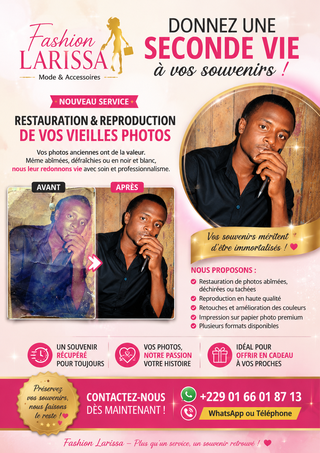 Affiche restauration photo