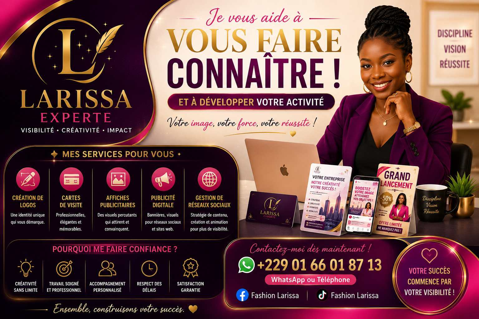 Publicité services Fashion Larissa